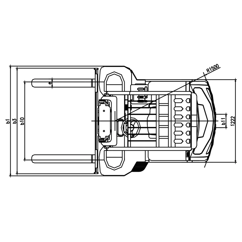 Ηλεκτρικό περονοφόρο ανυψωτικό ECV16CD/ECV20CD ύψους ανύψωσης έως 6200 mm