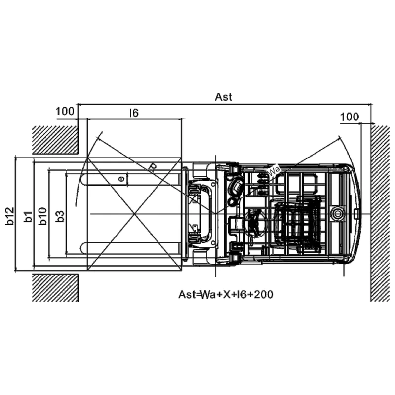 Περονοφόρο ανυψωτικό ECV20T 1600-2000 kg με κινητήρα AC