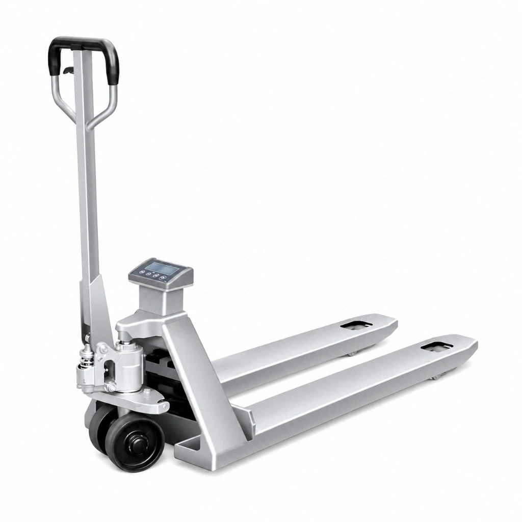 Ανοξείδωτο παλετοφόρο με ζυγαριά (RPVV2000SS) 2000 kg