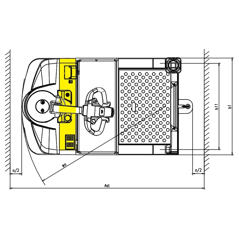Ηλεκτρικός ελκυστήρας αποθήκης VEV45ST 4500 kg